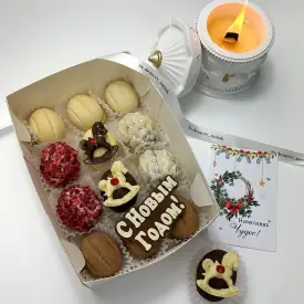 Наборы орешков с декором, 12 шт.